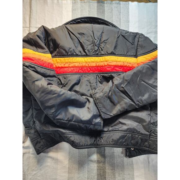 vintage Snuggler Skiwear jacket in "sunset stripe" style - Picture 3 of 5